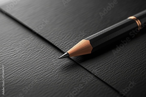 Black Pencil on Black Background