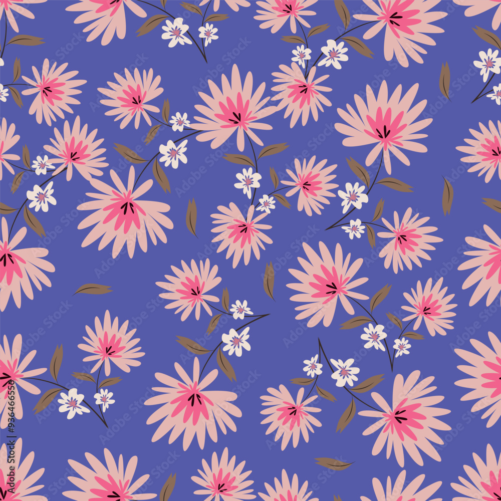 Hand drawing floral seamless pattern with cotton twigs and berries bouquets on a beige background. Winter Christmas themed background. Botanical illustration Hand drawing floral seamless pattern with cotton twigs and berries bouquets on a beige background. Winter Christmas themed background. Botanical illustration