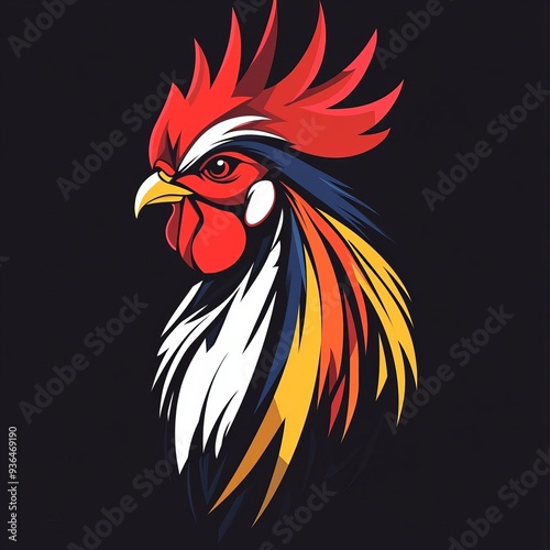 Wallpaper Mural illustration france rooster logo Torontodigital.ca
