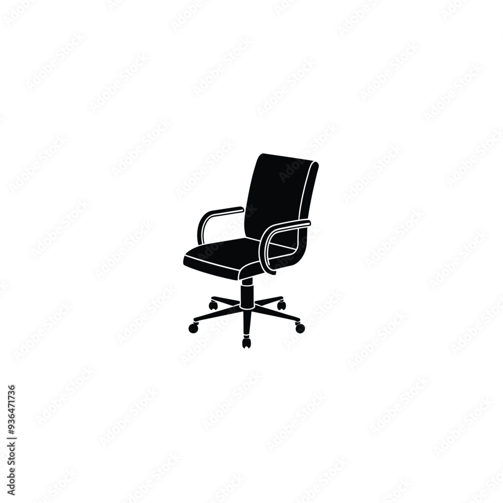 Office chair icon isolated on white background Office chair icon isolated on white background
