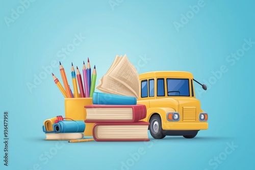 Back to School Essentials with Yellow Bus