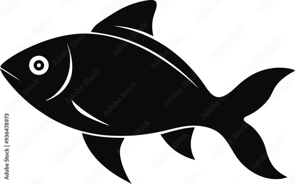 Fish icon symbol vector illustration on white background Fish icon symbol vector illustration on white background