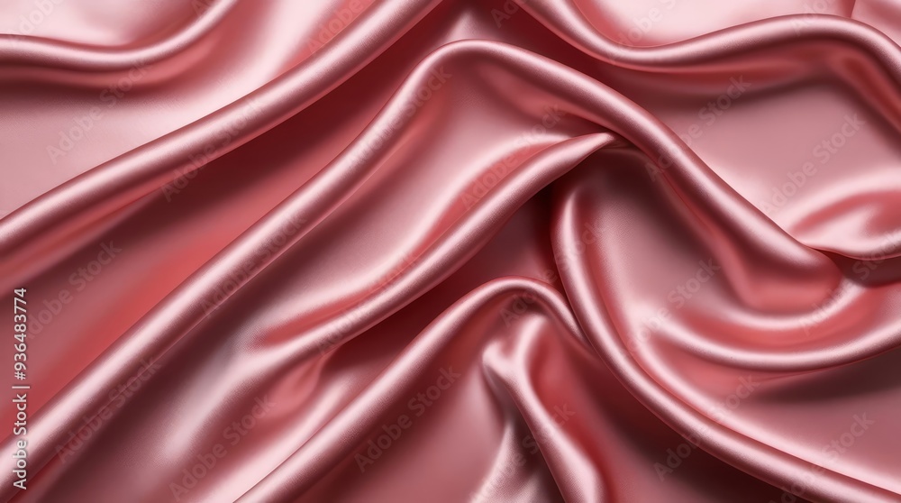 Obraz premium red silk satin background