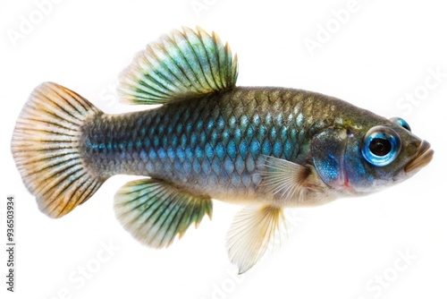 Devils Hole Pupfish isolated on white