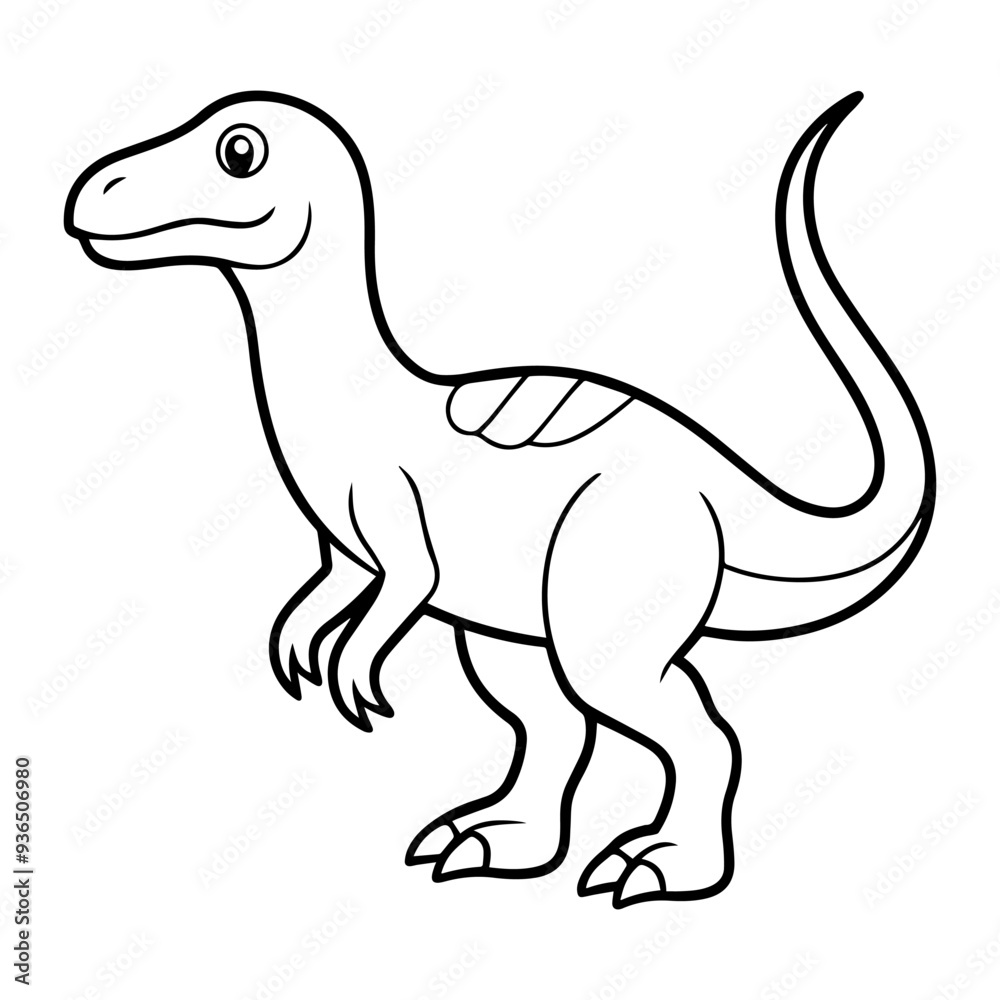 Dinosaur line art vector illustration Dinosaur line art vector illustration