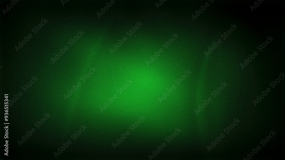 Obraz premium Deep green gradient with a glowing center and subtle grainy texture, offering a rich and mysterious background ideal for 4K wallpapers, banners, and striking designs