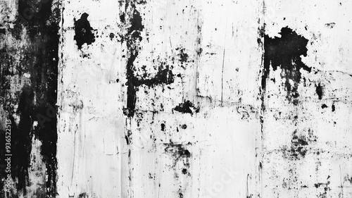 Grunge black scratched background, old film effect, distressed scary texture with space for design resource. Generative AI