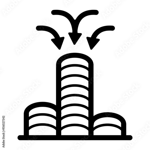 Monopoly Market Control - Outline Icon