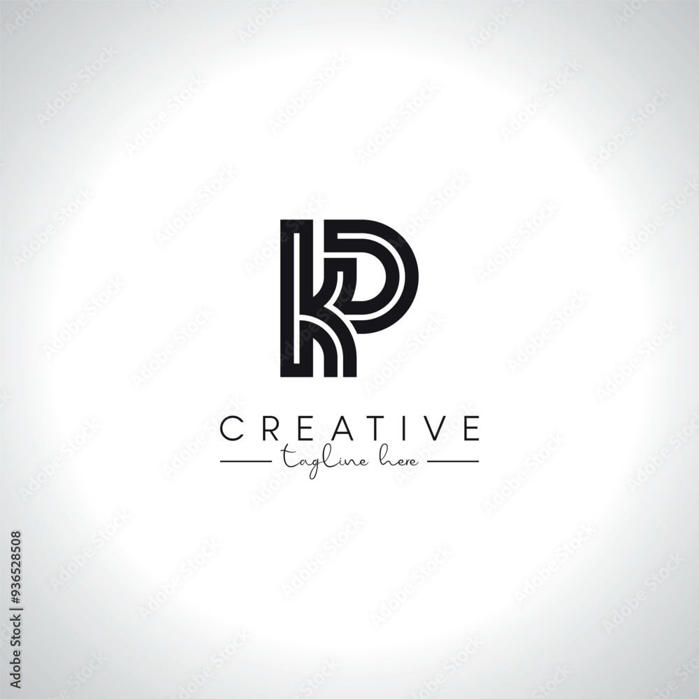 KP, PK, K, P Alphabet Letters Monogram Logo Design. Initial Vector Symbol. KP, PK, K, P Alphabet Letters Monogram Logo Design. Initial Vector Symbol.