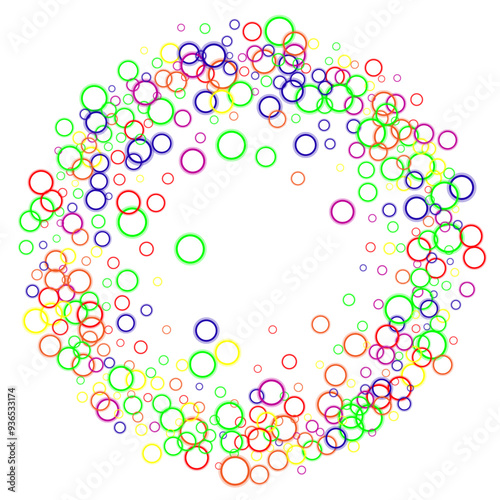 Underwater fizzing bubbles texture isolated on transparent background. Liquid colors. Banner or sign design