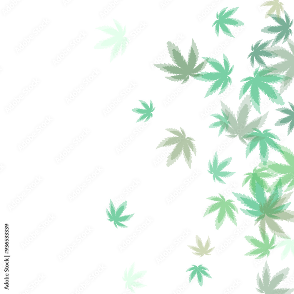 Fototapeta premium Maple leaves. Autumn background with maple leaves flying and falling from the tree. Orange design for autumn design. EPS10