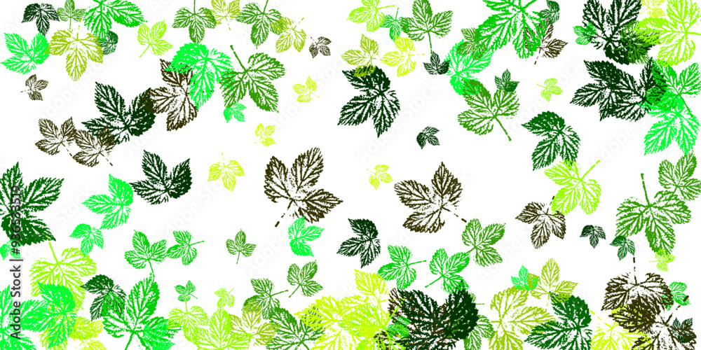Fototapeta premium Maple leaves. Autumn background with maple leaves flying and falling from the tree. Orange design for autumn design. EPS10