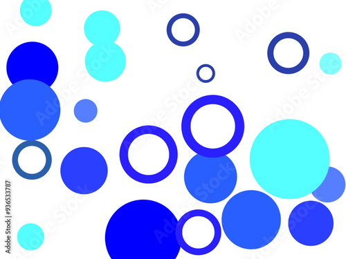 Underwater fizzing bubbles texture isolated on transparent background. Liquid colors. Banner or sign design