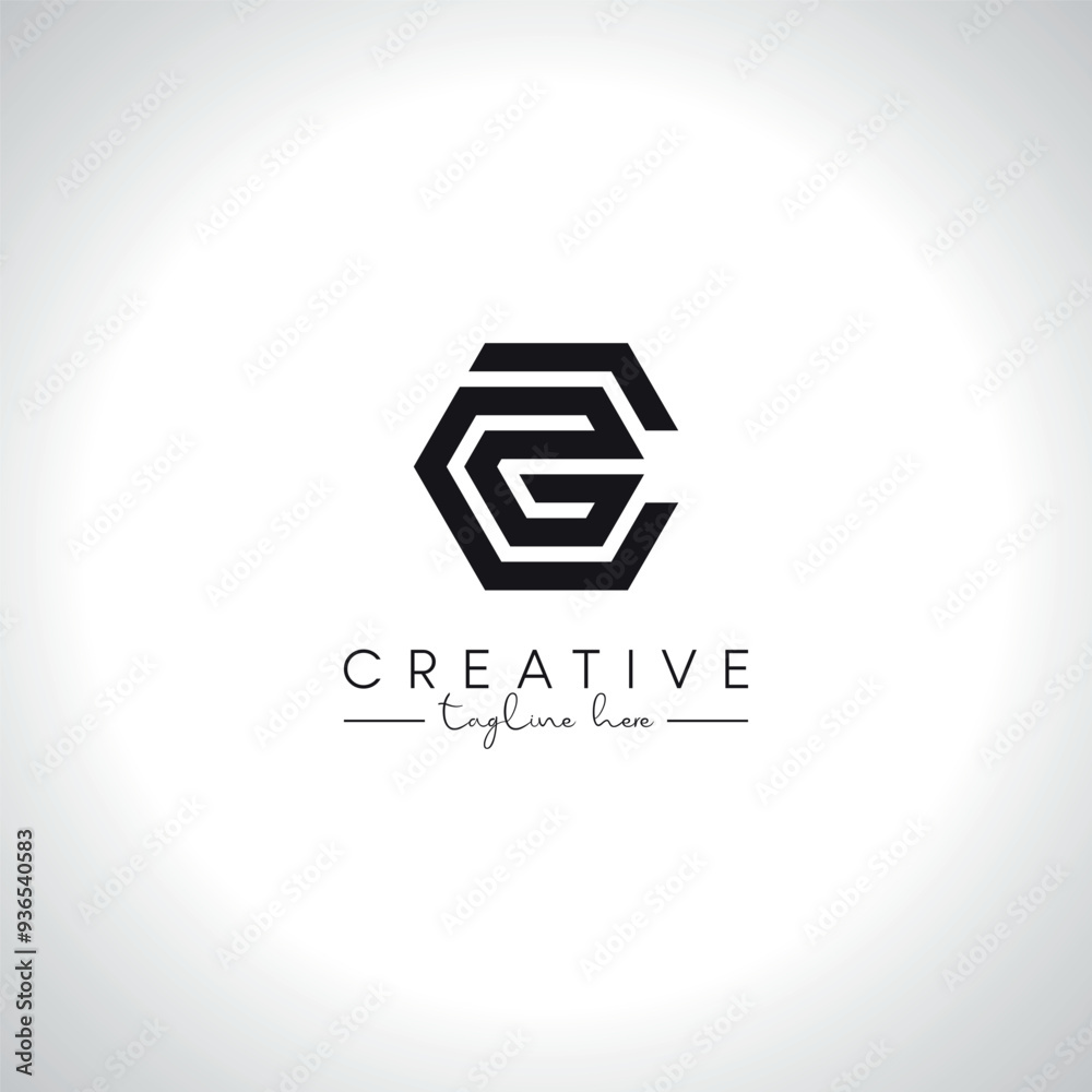 CG GC Alphabet Letters Monogram Logo Design. Initial Vector Template. CG GC Alphabet Letters Monogram Logo Design. Initial Vector Template.
