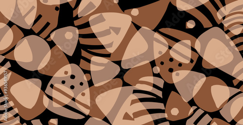 Abstract pattern. Illustration for printing on wall decorations. For use in graphics.