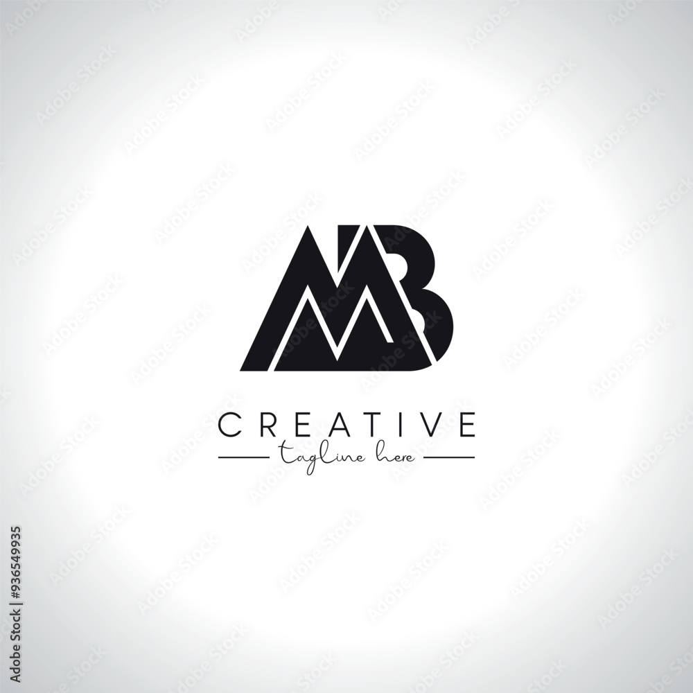 MB BM Abstract Letters Monogram Logo Design. Initial Vector Template. MB BM Abstract Letters Monogram Logo Design. Initial Vector Template.