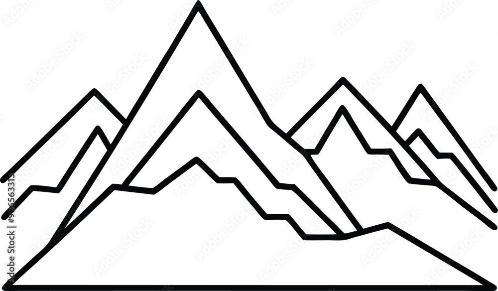 Color the Hill Rock Mountain with tall peaks and green trees make your mountain scene come to life and full of adventure Color the Hill Rock Mountain with tall peaks and green trees make your mountain scene come to life and full of adventure