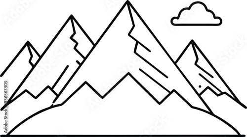 Bring Hill Rock Mountain to life with your favorite colors create a stunning scene of nature with forests and rocky paths