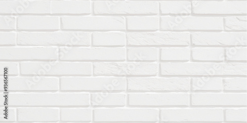 Background texture of white brick wall. White brick wall vector background. white brick wall texture background. White brick wall background seamless pattern. Old vintage white brick wall texture/