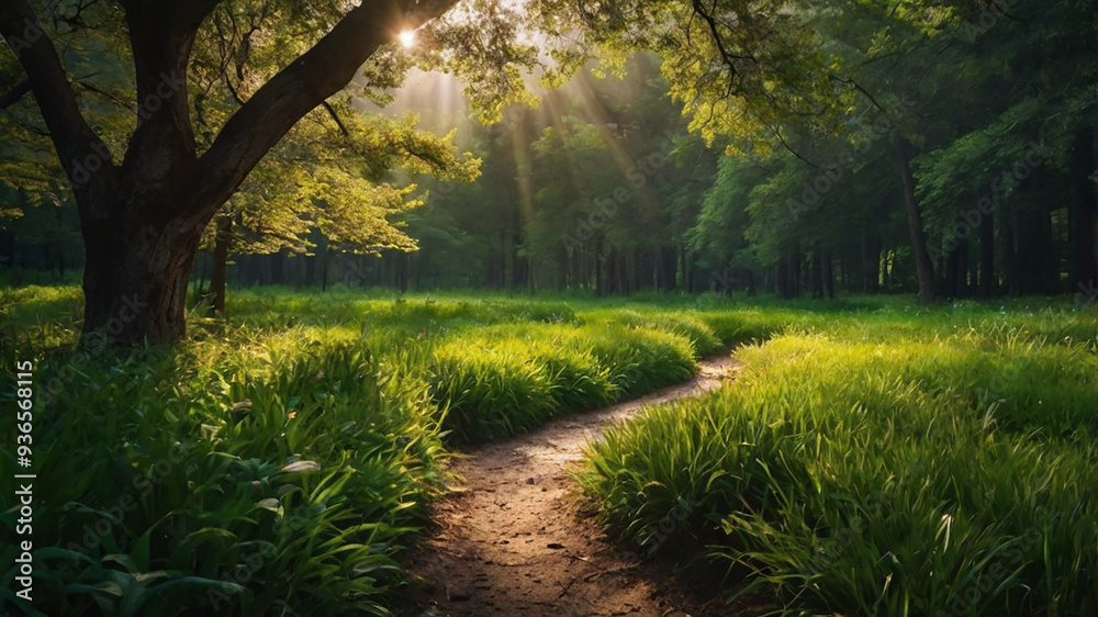 Fototapeta premium sunrise in the mountains