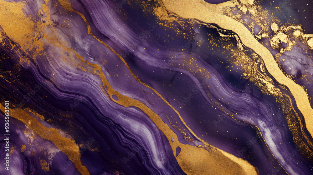 Luxurious Gold and Purple Texture with Beautiful Marble Effect for Wallpaper and Interior Design Inspiration Luxurious Gold and Purple Texture with Beautiful Marble Effect for Wallpaper and Interior Design Inspiration