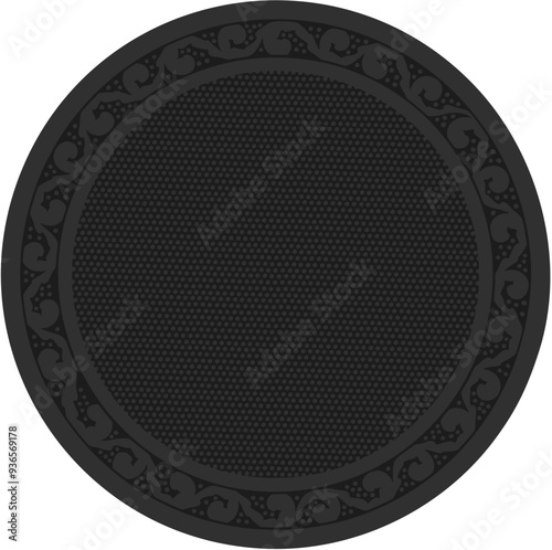 Floral ornamented frame; old style ornate decoration