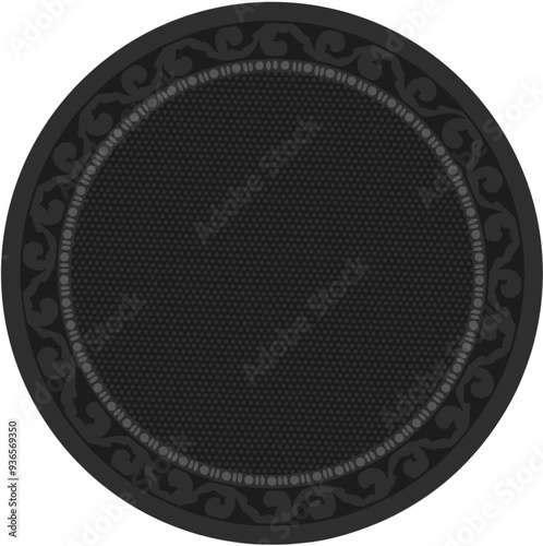 Floral ornamented frame; old style ornate decoration