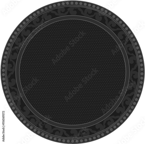 Floral ornamented frame; old style ornate decoration