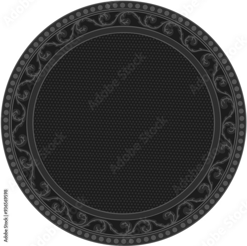 Floral ornamented frame; old style ornate decoration