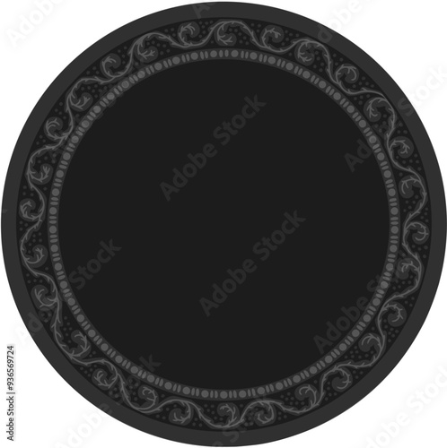 Floral ornamented frame; old style ornate decoration