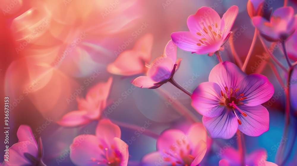 Use early morning or late afternoon sunlight to softly illuminate the pink flowers, highlighting their delicate petals against the lush garden background. Use early morning or late afternoon sunlight to softly illuminate the pink flowers, highlighting their delicate petals against the lush garden background.