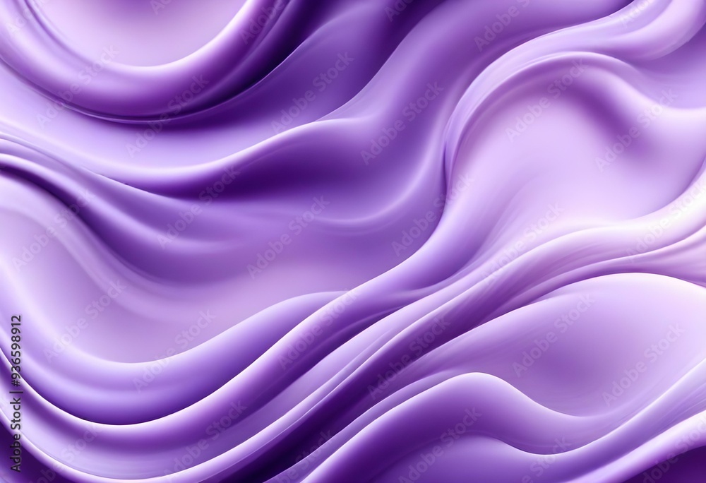Obraz premium Flowing purple violet and white abstract background with soft, wavy shapes and subtle sparkles, silk like waves and smoothness