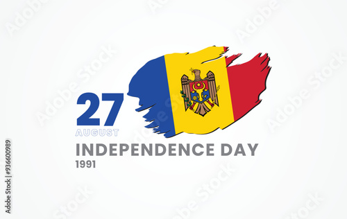 Moldova Independence Day, Moldovan flag for national Day or Independence Day