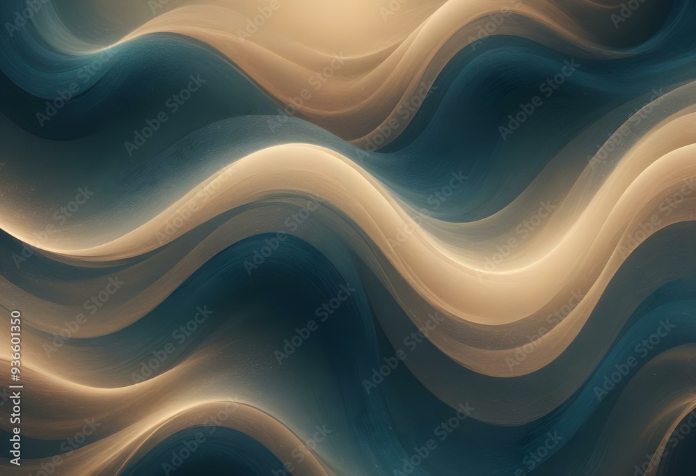 Flowing Blue and black abstract background with soft, wavy shapes and subtle sparkles Flowing Blue and black abstract background with soft, wavy shapes and subtle sparkles