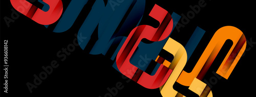 Lines, abstract letter style design background. Geometric vector Illustration For Wallpaper, Banner, Background, Card, Book Illustration, landing page