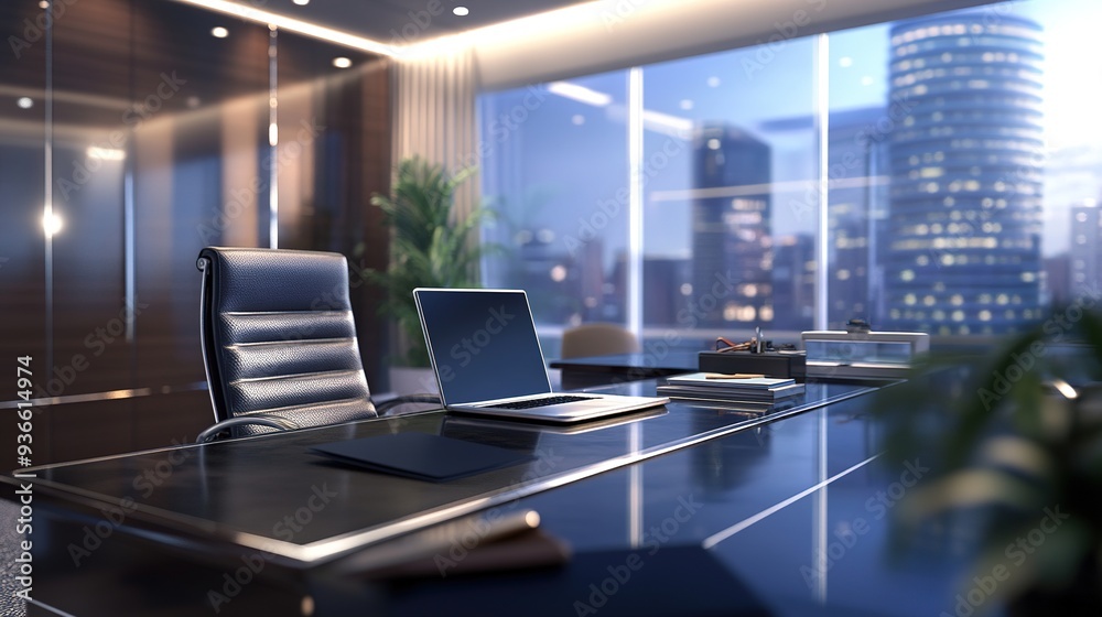 Professional business office with functional and organized workspace