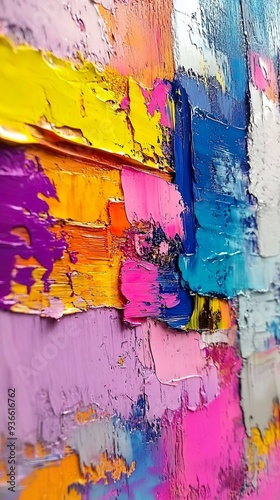 Intense Abstract Oil Painting with Bold, Rich Textures picture