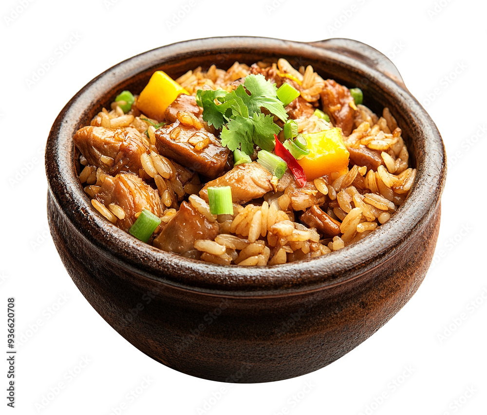 Claypot Rice isolated on transparent background Claypot Rice isolated on transparent background