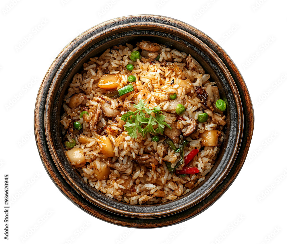 Claypot Rice isolated on transparent background Claypot Rice isolated on transparent background