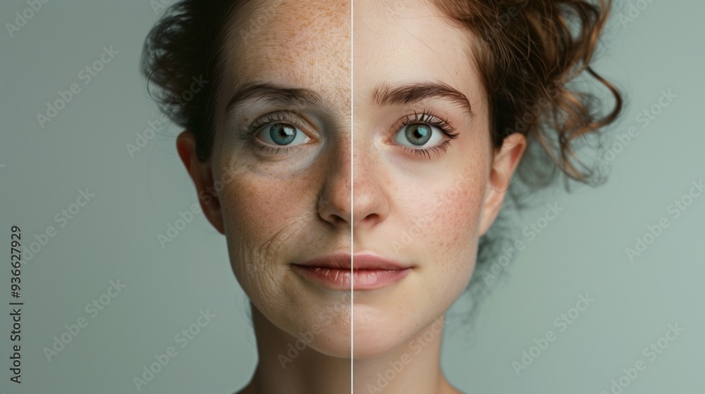 Visible Results: Skincare Transformation from Aging to Youthful Glow Visible Results: Skincare Transformation from Aging to Youthful Glow