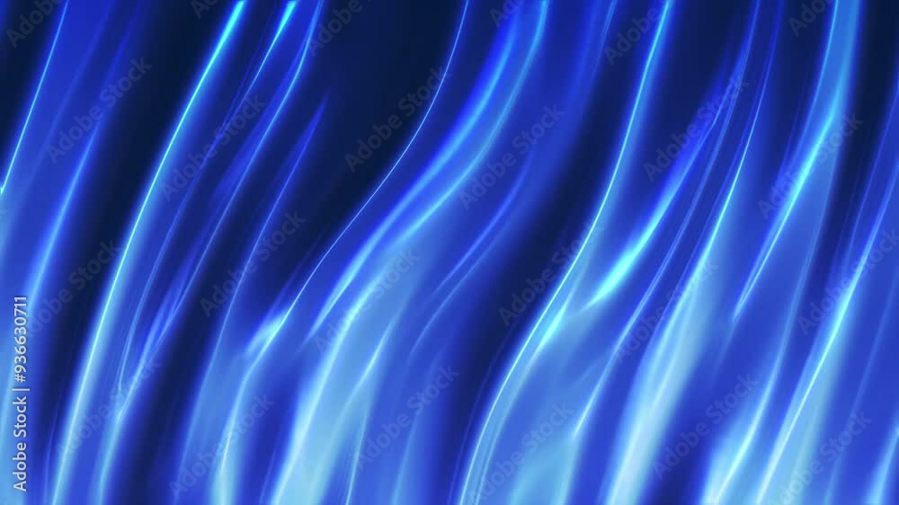 Abstract blue magical glowing waves. Abstract blue magical glowing waves.