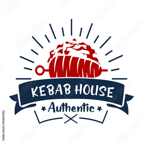 Doner Kebab logo. Suitable for restaurants and business. Doner kebab logo template