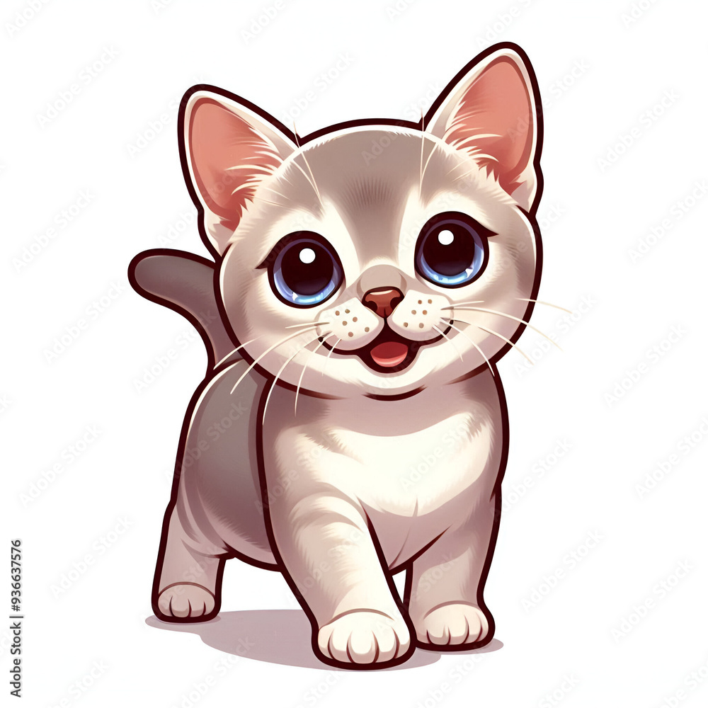 American Singapura Shorthair Cat Vector Art American Singapura Shorthair Cat Vector Art