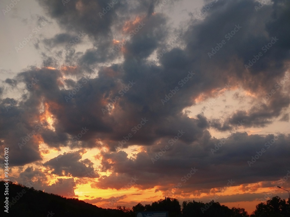 Obraz premium Sunset in the sky
