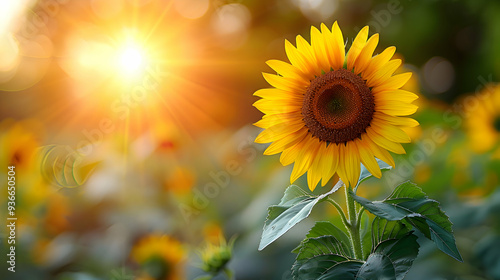 A close-up of a sunflower following the sun, symbolizing the pursuit of inspiration.