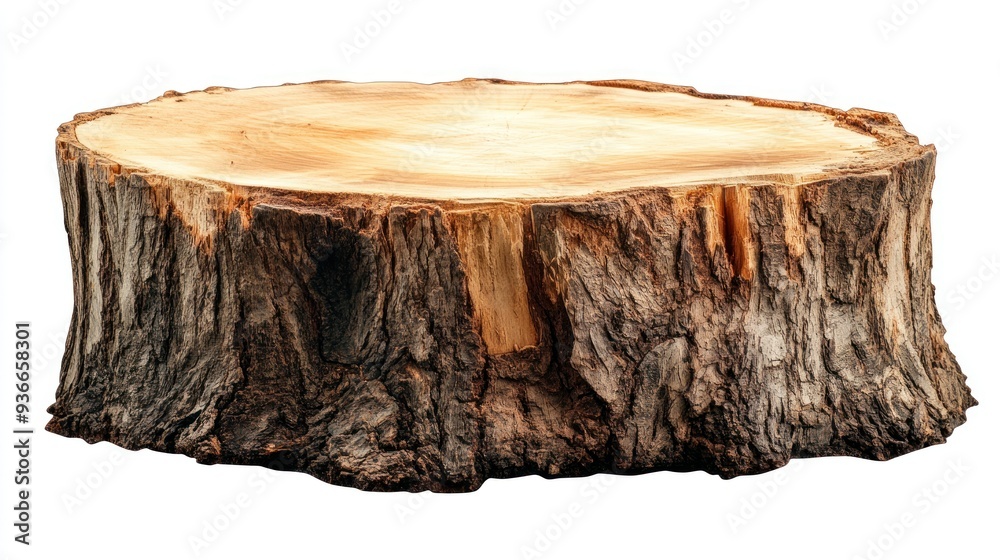 Close-up of a Tree Stump with a Smooth Top Surface Close-up of a Tree Stump with a Smooth Top Surface