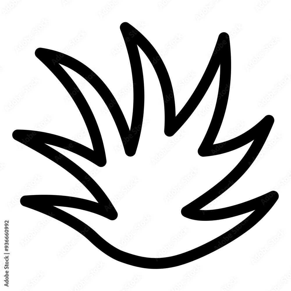 Fototapeta premium Grass Outline