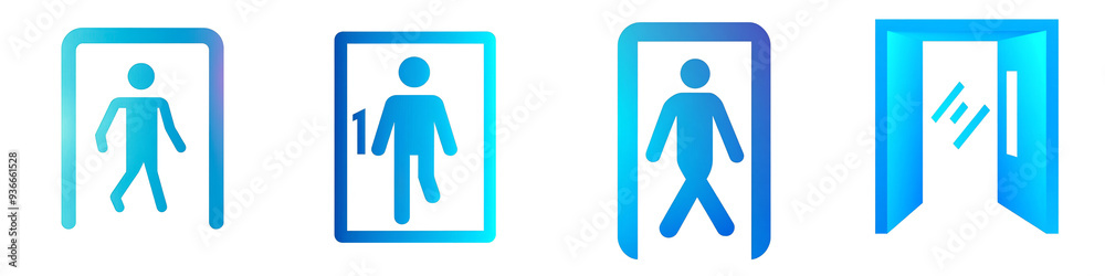 Exit clipart collection, symbol, logos, icons isolated on transparent background Exit clipart collection, symbol, logos, icons isolated on transparent background
