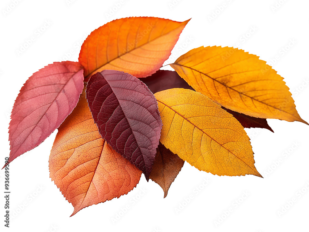 Dogwood leaves in different color small stack, Autumn leaves , fall season foliage, PNG isolated on transparent background Dogwood leaves in different color small stack, Autumn leaves , fall season foliage, PNG isolated on transparent background