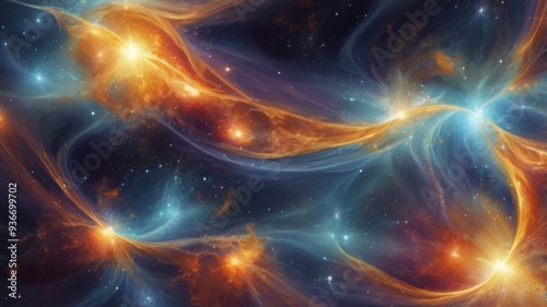 Celestial Fusion abstract background